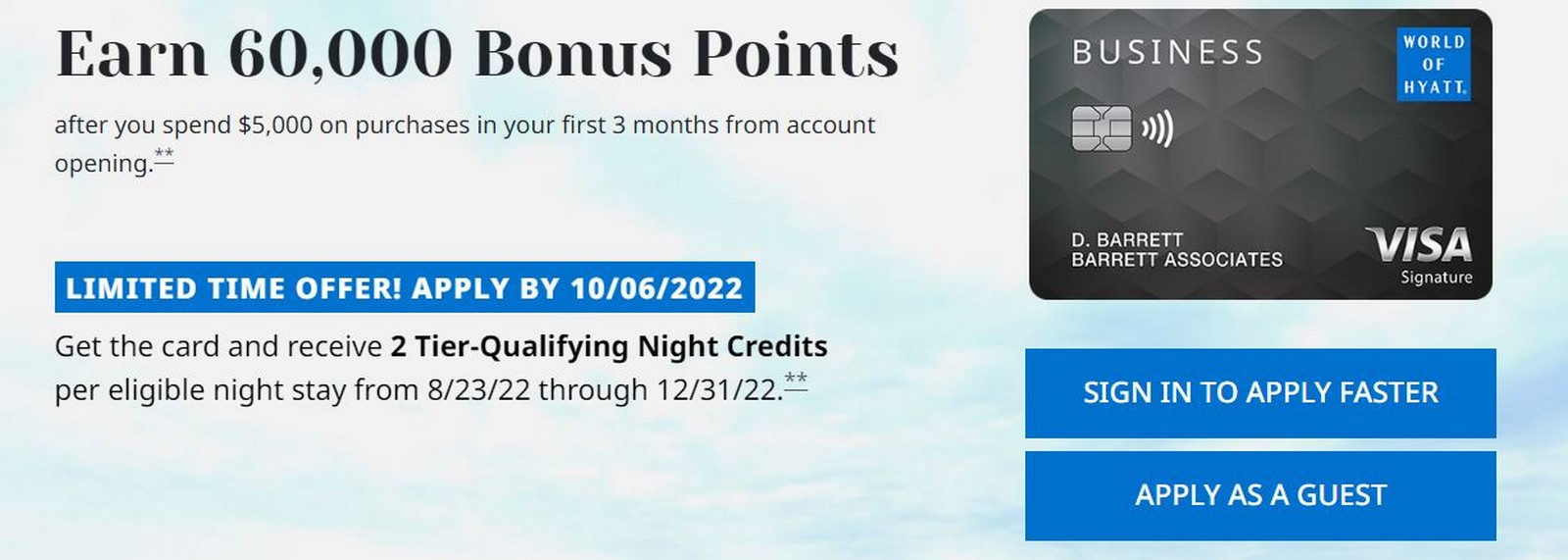 Two World of Hyatt Business Card Offer Improvements