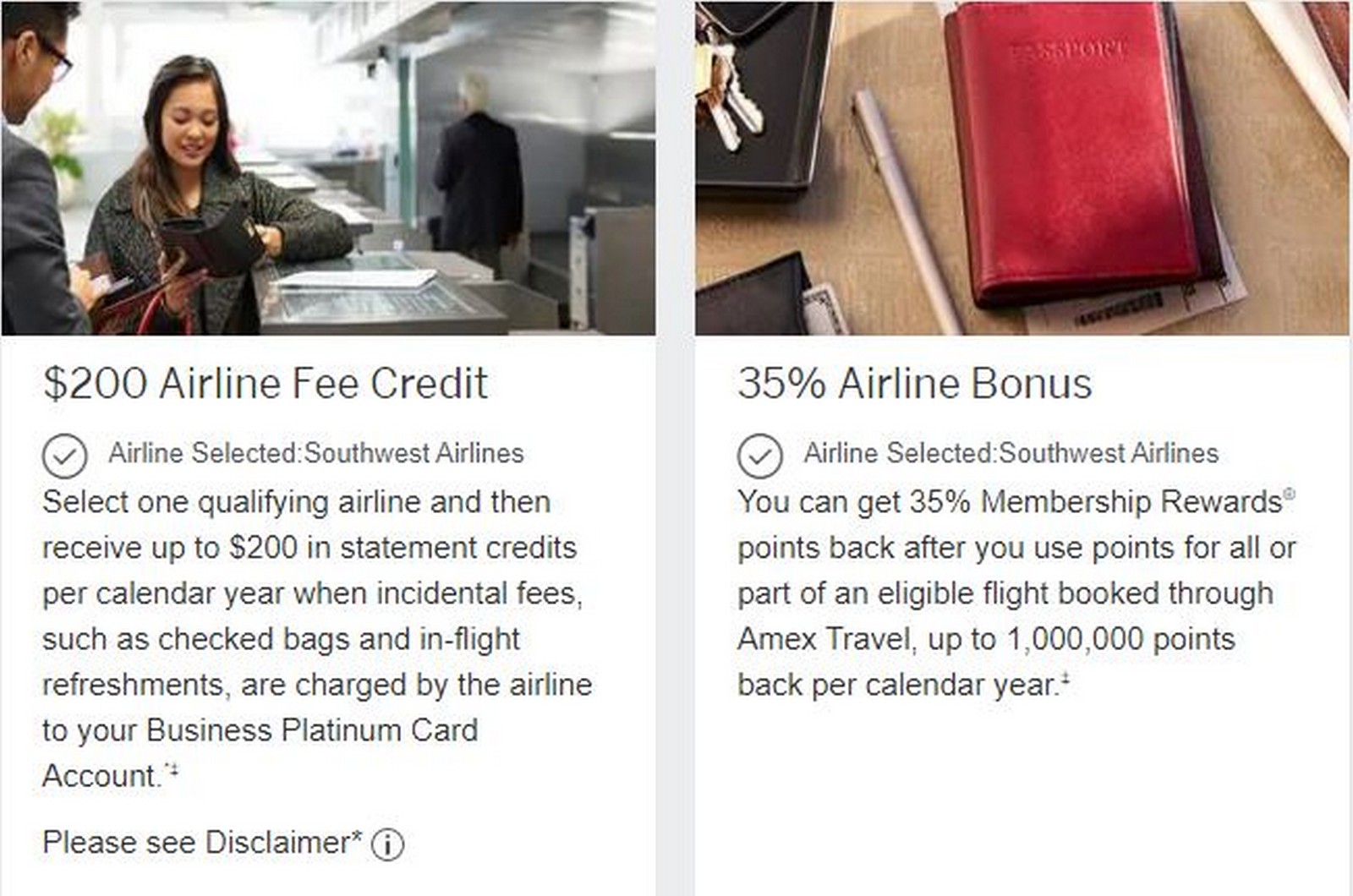 Change Your Amex Airline Incidental Selection
