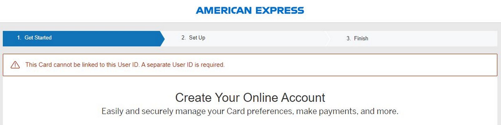 American Express Card Activation Issues