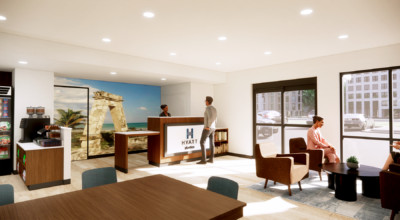 Hyatt Will Launch New Upper Midscale Brand In 2024 Miles To Memories   Lobby 400x220 