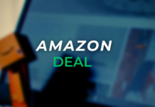 Save Up To 33% Off Select Amazon Grocery & Snacks a blurry image of a computer screen