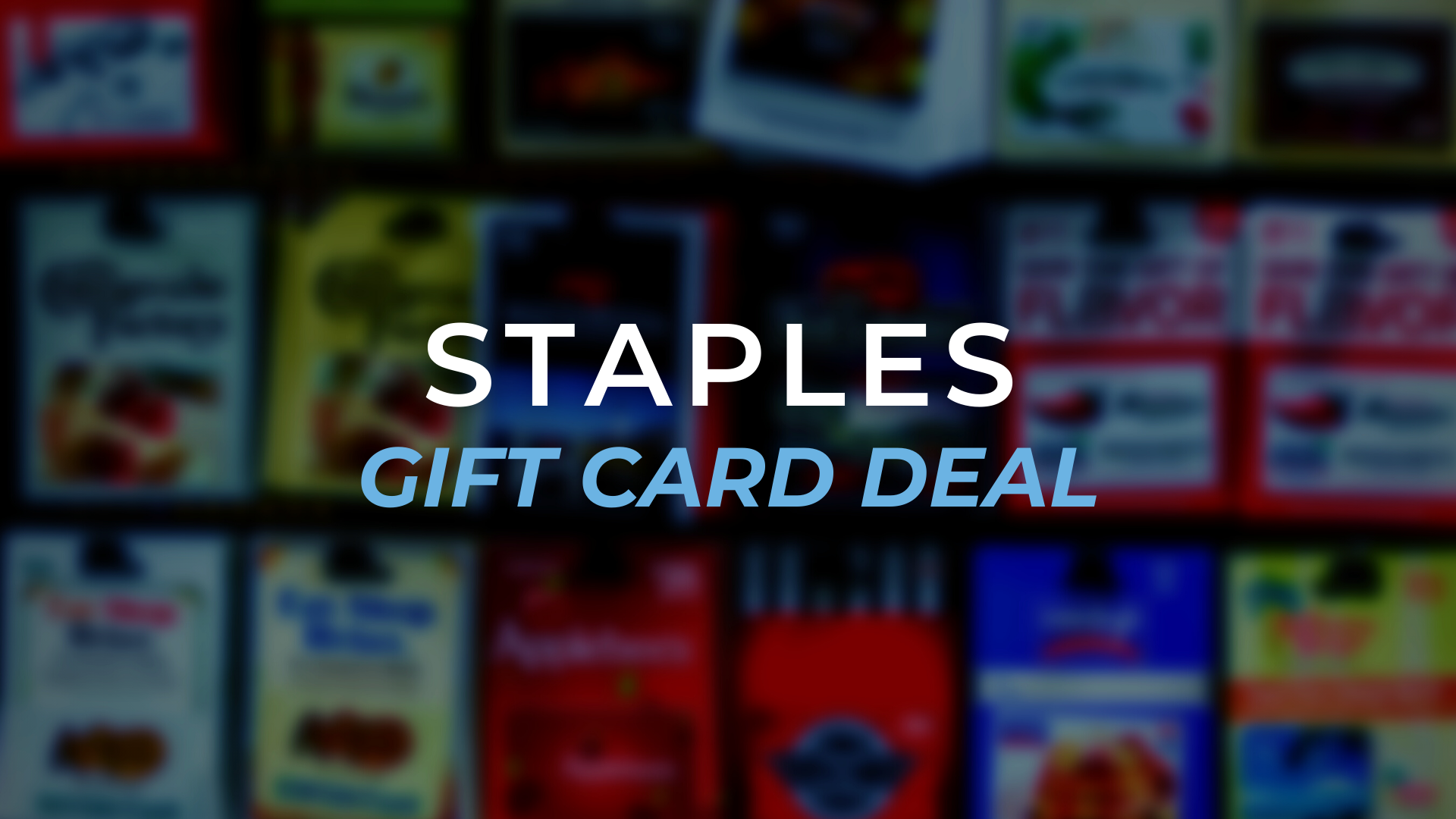 It's Back! Staples Visa Gift Card Deal No Fee + Earn 5X Miles to