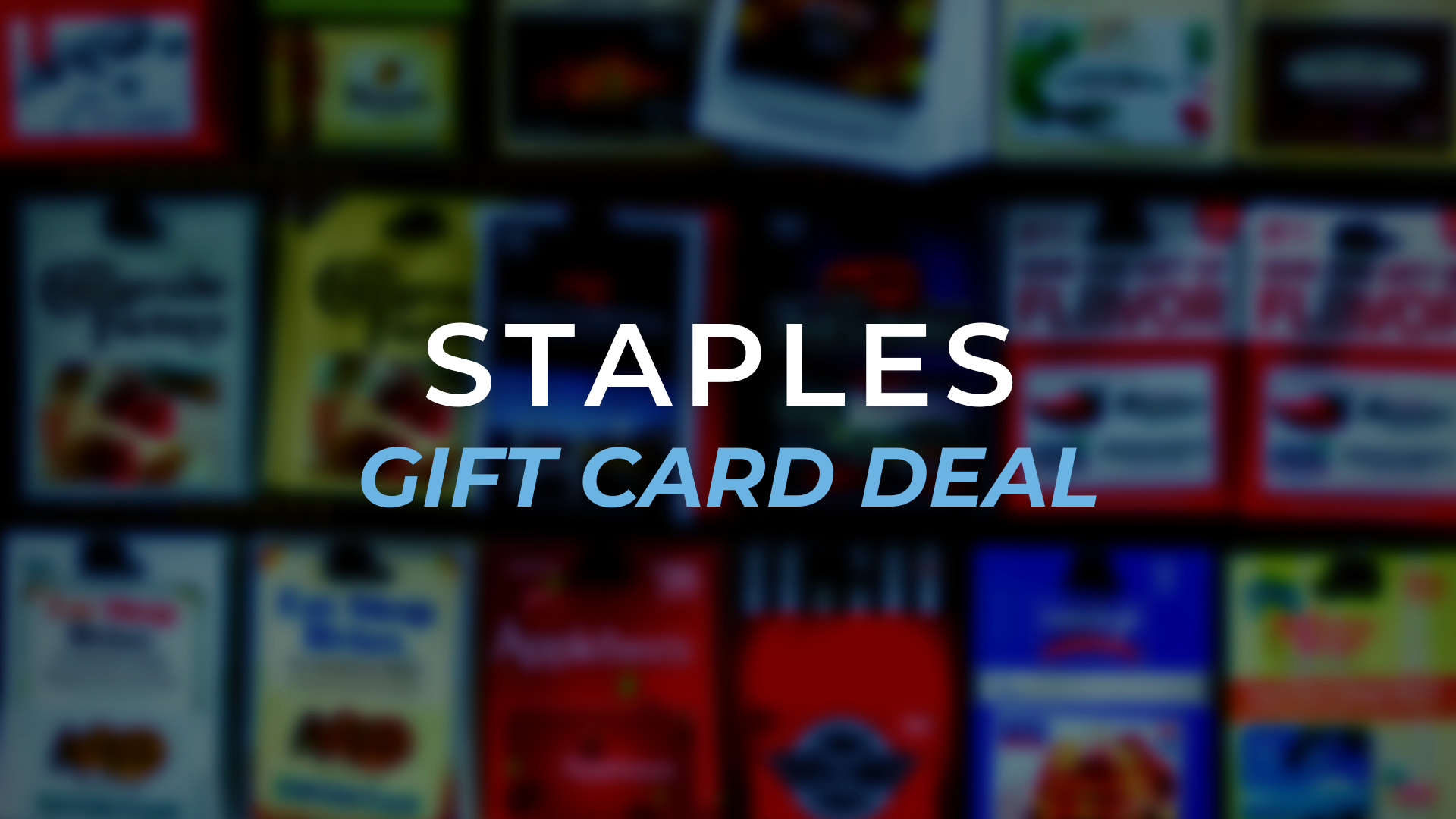 It's Back! Staples Visa Gift Card Deal No Fee + Earn 5X Miles to Memories