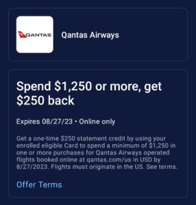 a screenshot of a qantas airline