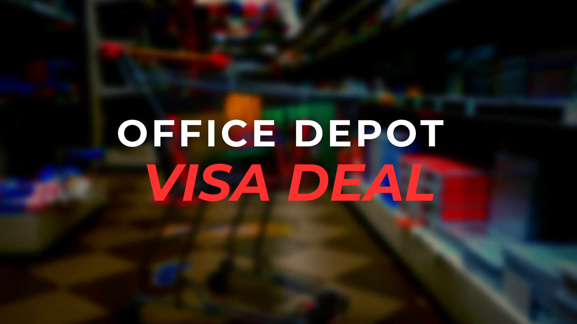 Office Depot Visa Gift Card Deal Ending