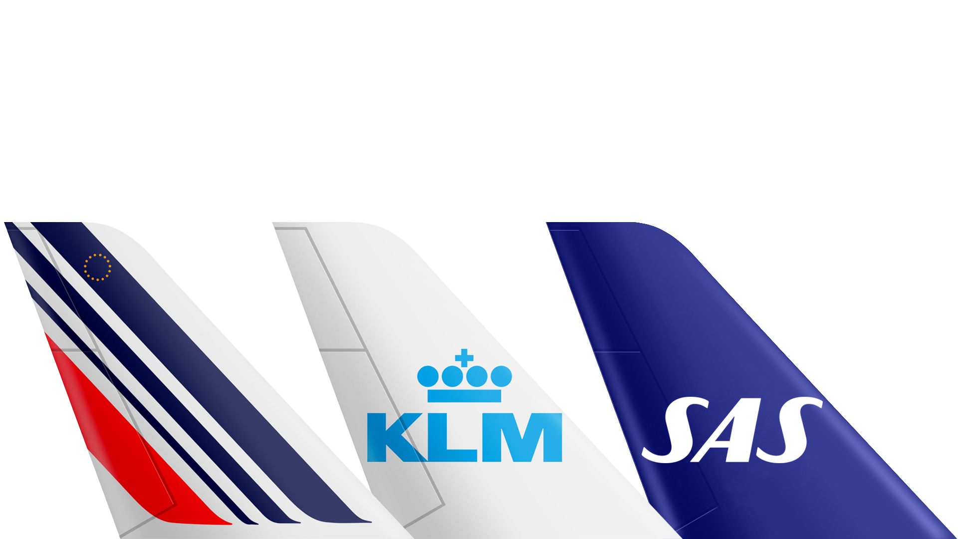 a group of planes with logos