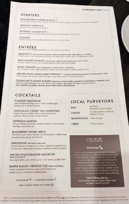 Flagship First Dining DFW