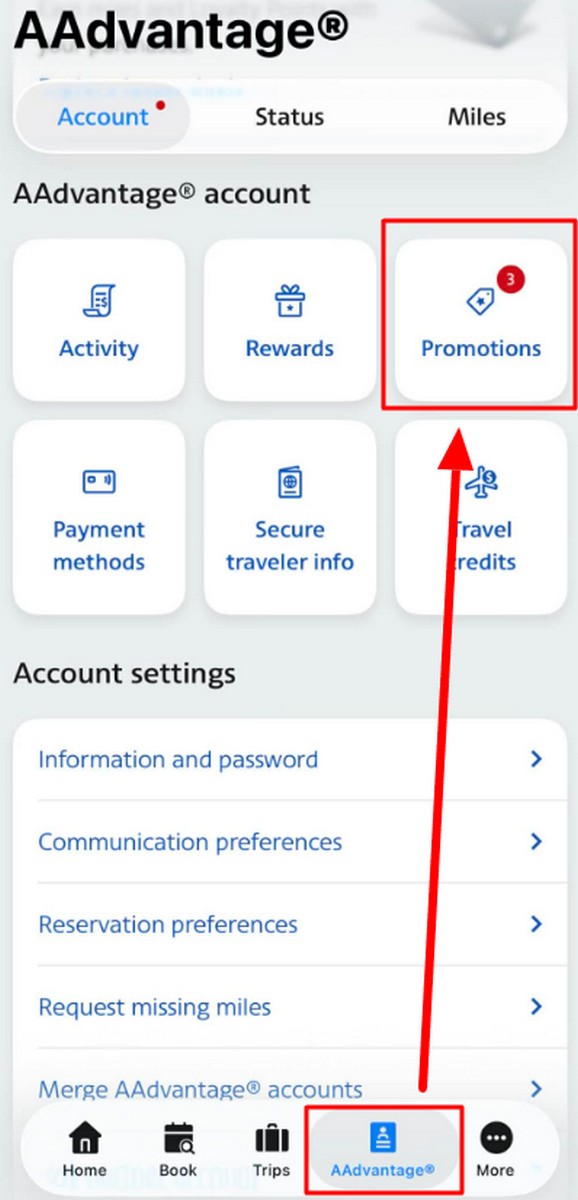 Targeted American Airlines Promotions