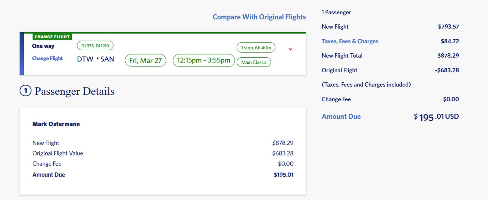 Delta Amex Airline Incidental Credits