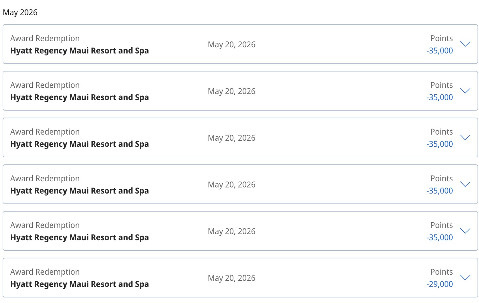 Hyatt Pricing Error